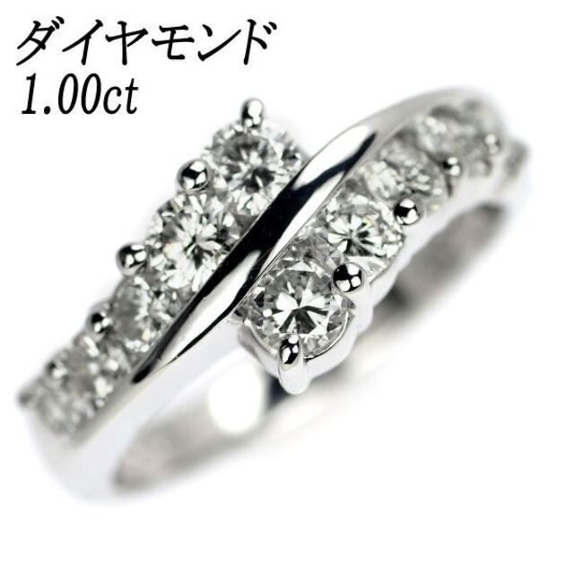 Pt900 ダイヤモンド リング 1.00ct レディースのアクセサリー(リング(指輪))の商品写真