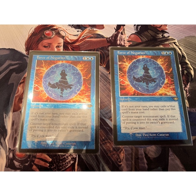 MTG 否定の力 旧枠エッチングFoil２枚 エンタメ/ホビーのトレーディングカード(シングルカード)の商品写真