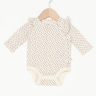 ベビーギャップ(babyGAP)の【 新品未開封 】babygap GAP 花柄ボディシャツ 長袖ロンパース 70(ロンパース)