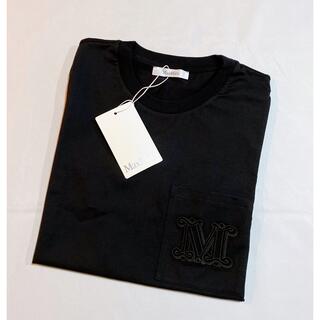 マックスマーラ(Max Mara)のMAX MARA マックスマーラ 無地 Tシャツ 黒T(Tシャツ(半袖/袖なし))