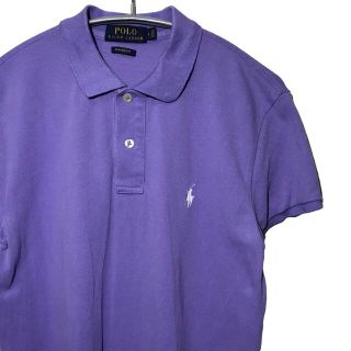 ポロラルフローレン(POLO RALPH LAUREN)の【希少】ポロラルフローレン POLO ポロシャツ S 紫 ヴィンテージ 輸入古着(ポロシャツ)