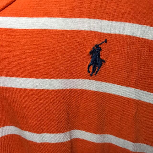 Ralph Lauren(ラルフローレン)の【希少】ラルフローレン Ralph Tシャツ カットソー S ボーダー オレンジ レディースのトップス(Tシャツ(半袖/袖なし))の商品写真