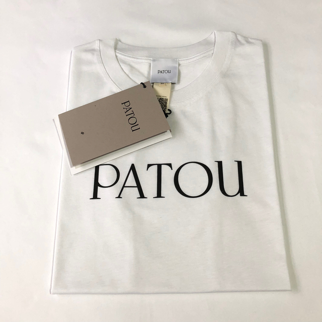 新品未着用 白XS PATOU オーガニックコットン パトゥロゴTシャツ - T
