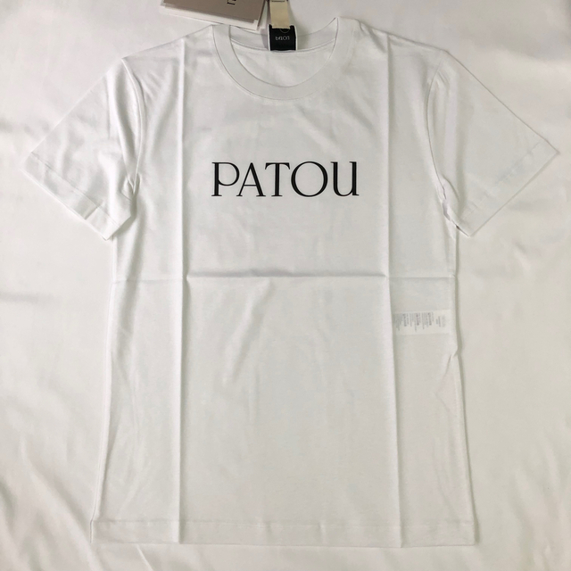 新品未着用 白M PATOU オーガニックコットン パトゥロゴTシャツ