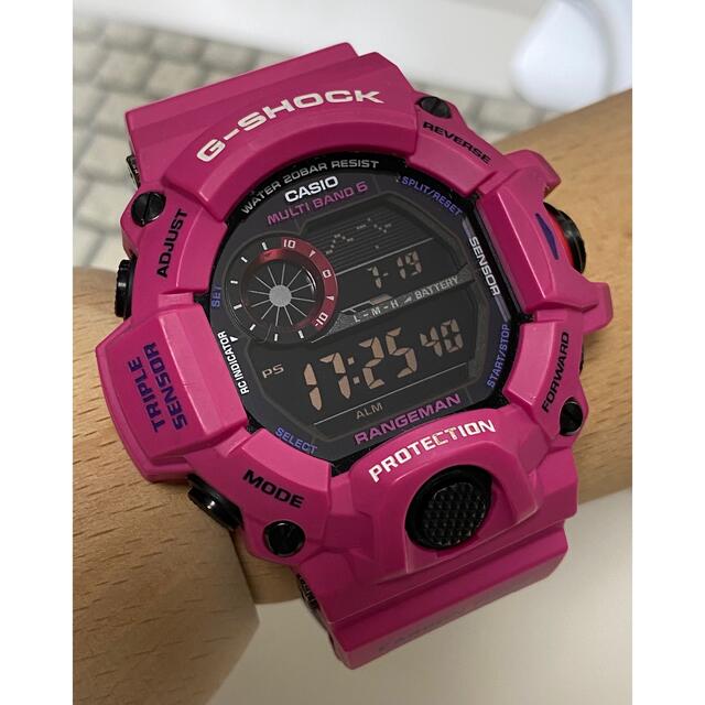 カシオ CASIO GW-9400SRJ-4JF Gショック マスター オブ G レンジマン メン・イン・サンライズパープル ソーラー電波 メンズ 良品 _765306