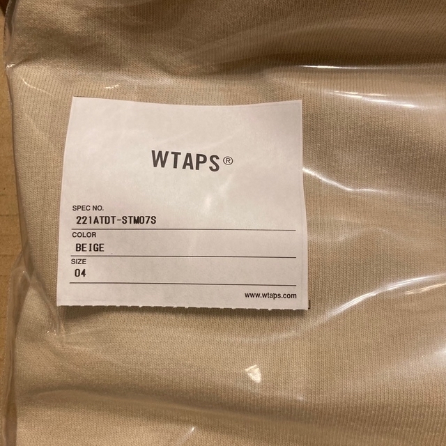 W)taps(ダブルタップス)のIDENTITY / SS / COTTON XLサイズBEIGE ベージュ メンズのトップス(Tシャツ/カットソー(半袖/袖なし))の商品写真