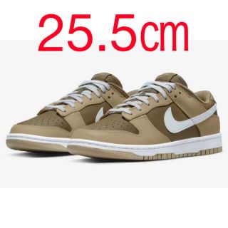 ナイキ(NIKE)のNIKE DUNK LOW  ナイキ ダンクロー　GREY グレー　25.5cm(スニーカー)