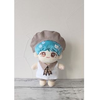 ビッグカラー🤍Aラインセット(ココアブラウン)🍫20cm 手作り服(アイドルグッズ)