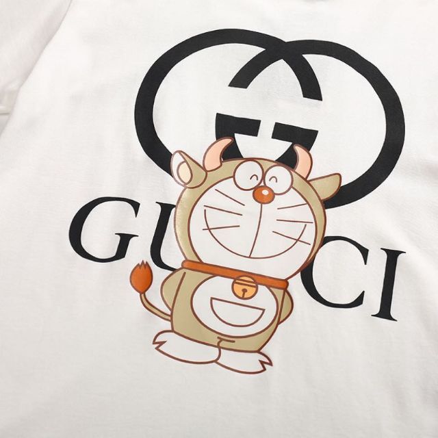 キナリ・ベージュ 【激レア】牛ドラえもんグッチ 白Tシャツ - minik.hr