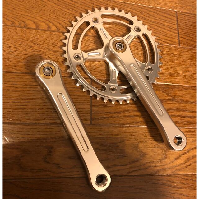 BLUE みじか LUG* RMC track crank set black 165 BLUE みじか LUG* RMC track crank set black 165