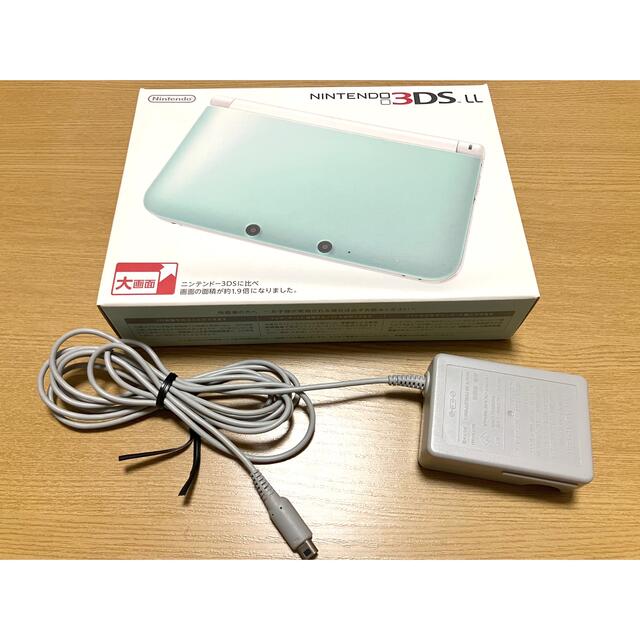 Nintendo 3DS LL ミントホワイト　ヨッシーカバー付き 3