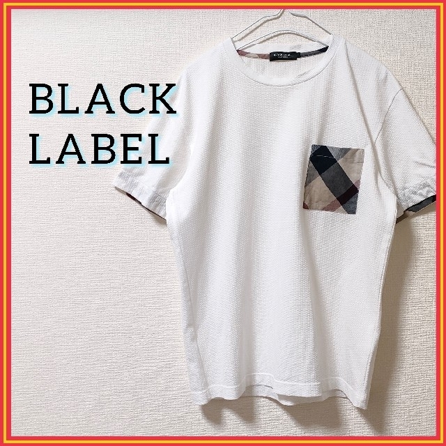 ◆BLACKLABEL CRESTBRIDGE◆ホワイト◆デザインシャツ◆