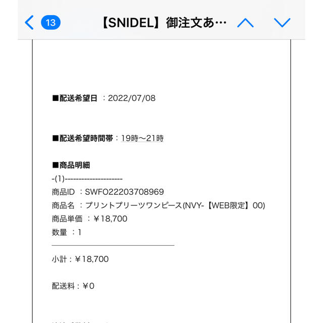 SNIDEL(スナイデル)のSNIDEL プリントプリーツワンピースNVY【WEB限定】00 レディースのワンピース(ロングワンピース/マキシワンピース)の商品写真