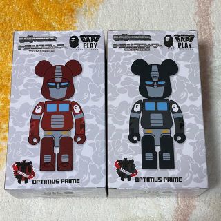 メディコムトイ(MEDICOM TOY)の【断捨離】BE@RBRICK トランスフォーマー　RED BLACK 2体セット(その他)