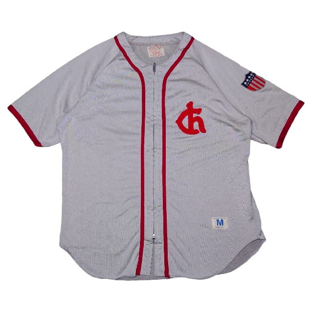 Champion - 60s タタキタグ 復刻 Champion ベースボールシャツ Champion - 60s タタキタグ 復刻 Champion ベースボールシャツ