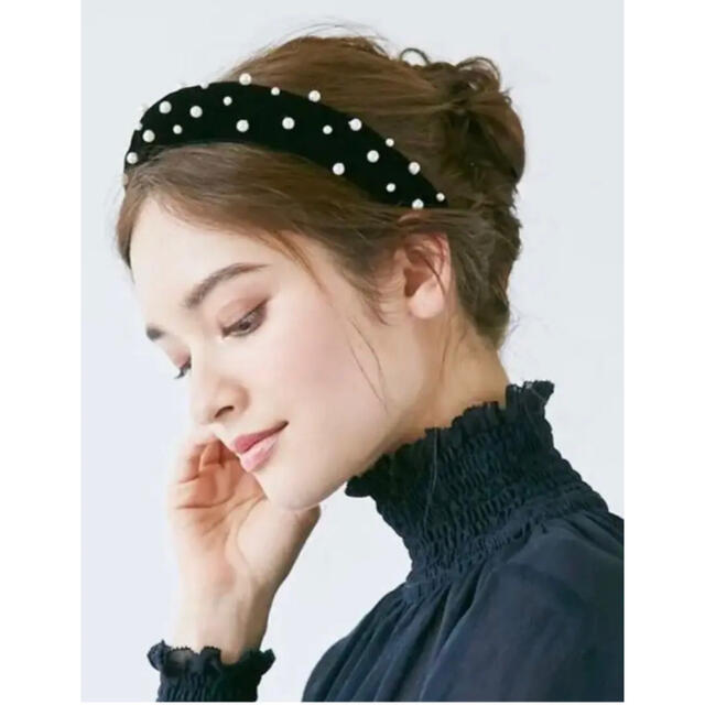 Chapeau d' O パールヘアバンド Pearl Headband