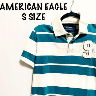 アメリカンイーグル(American Eagle)のアメリカンイーグル　ラガーシャツ　ポロシャツ　Sサイズ(ポロシャツ)