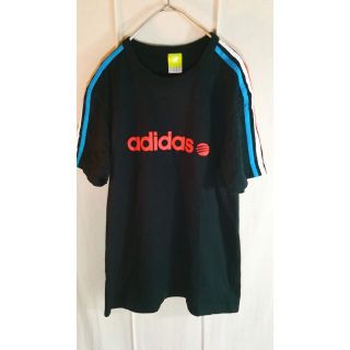 アディダス(adidas)のadidas/アディダス/３本ラインデカロゴＴシャツ(Tシャツ/カットソー(半袖/袖なし))