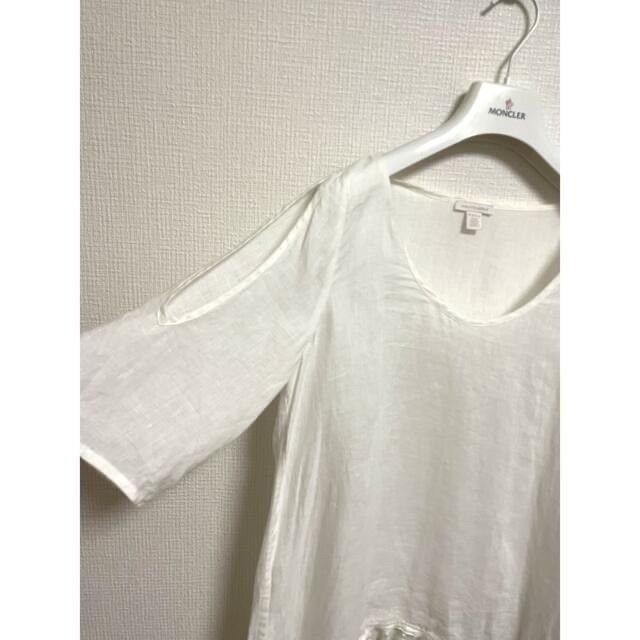 ZARA(ザラ)の【SALE☀️】リネン🤍フリンジ🤍シャツ レディースのトップス(シャツ/ブラウス(長袖/七分))の商品写真