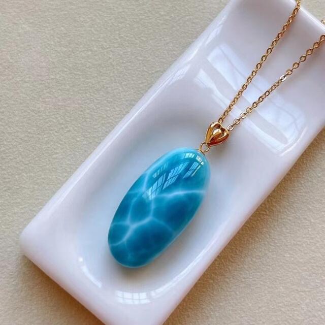 ⭐︎【天然】ラリマー ペンダントトップ k18 7.8g 新製品 jakofa.hu