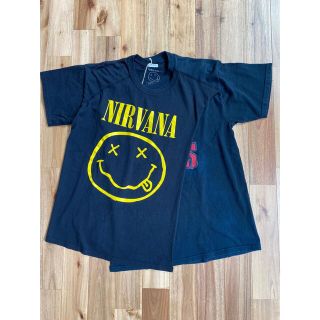 OLDPARK  オールドパーク クロスTシャツ NIRVANA ビンテージ(Tシャツ/カットソー(半袖/袖なし))