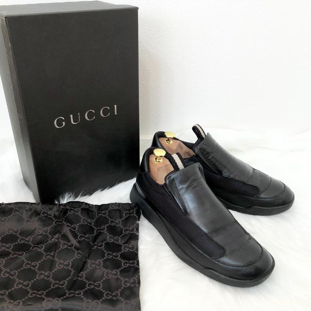 Gucci(グッチ)のグッチ GUCCI レザー スニーカー サイドゴア メンズの靴/シューズ(スニーカー)の商品写真