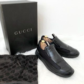 グッチ(Gucci)のグッチ GUCCI レザー スニーカー サイドゴア(スニーカー)