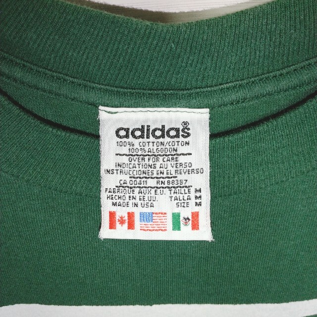 アディダス　万国旗タグ　Tシャツ　80's 90's バスケ　トレフォイル