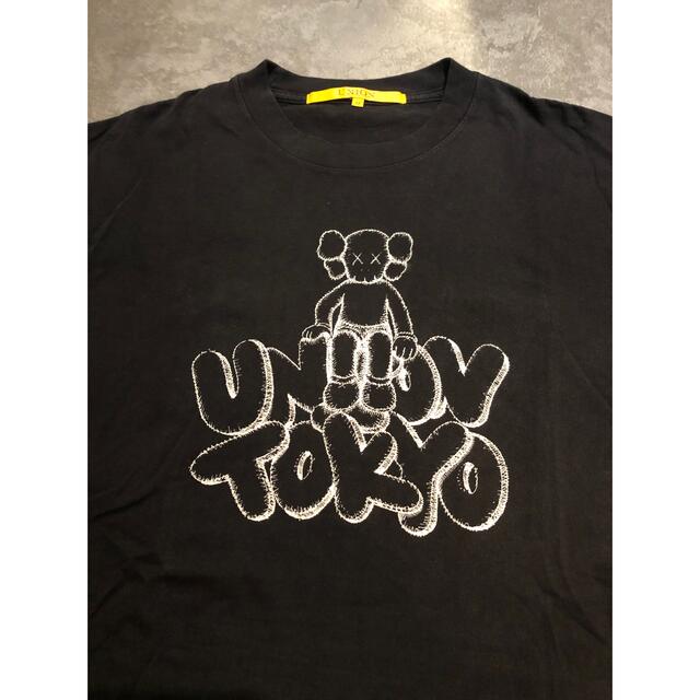 UNION ユニオン 18SS×KAWS カウズ Tokyo Tee フロントトウキョウロゴプリント半袖Tシャツ ホワイト 東京