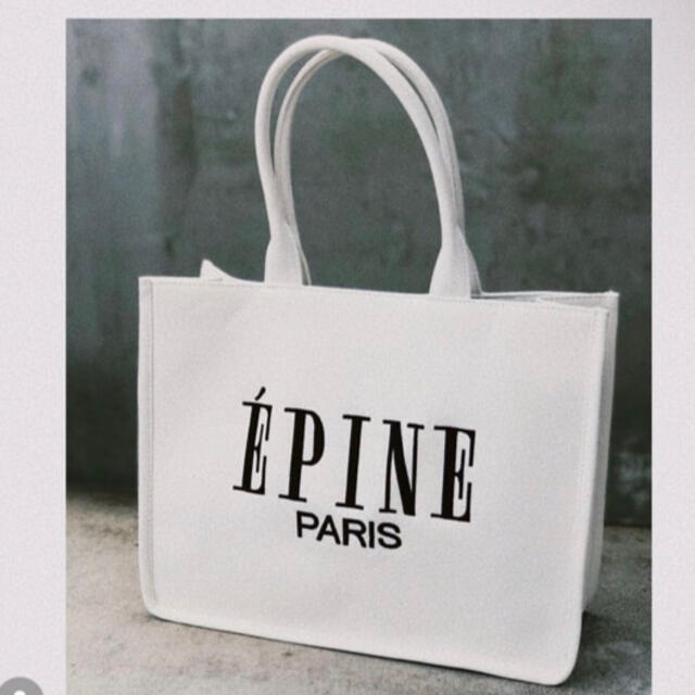 epine【限定品】ÉPINE PARIS BAG トートバッグwhite 白 | elearning