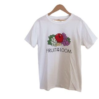 フルーツオブザルーム(FRUIT OF THE LOOM)のフルーツオブザルーム Tシャツ　半袖　白　ホワイト　S メンズ(Tシャツ(半袖/袖なし))
