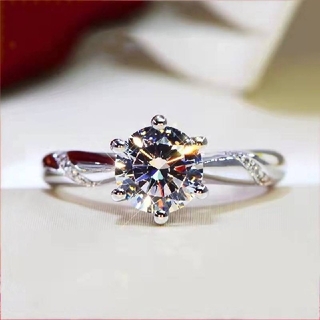 レディース リング ジルコニア 女性 指輪 大粒 六本爪 3ct カラット 婚約(リング(指輪))