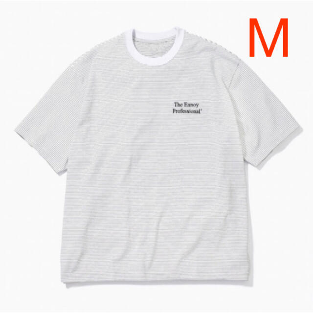 Ennoy Border T-Shirt (WHITE × BLACK) M