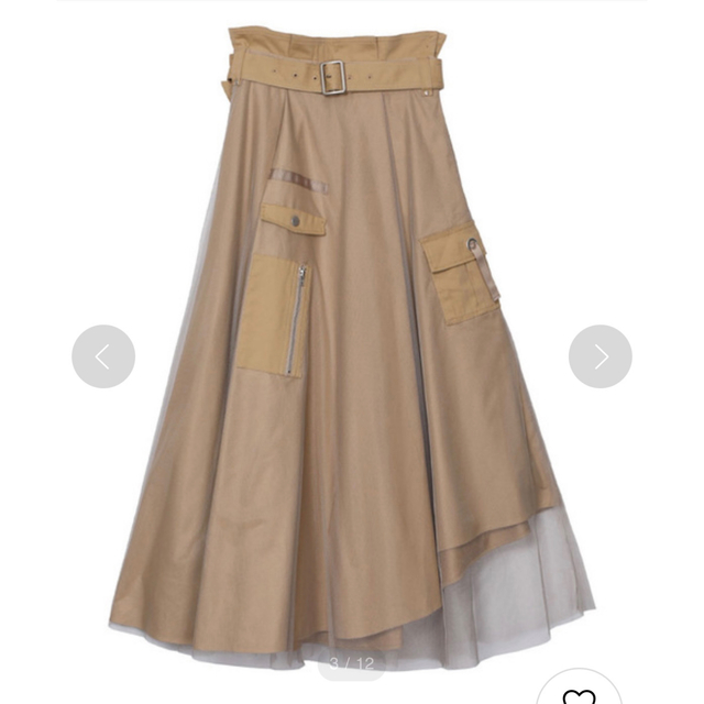 アメリヴィンテージ  MYLITARY ASYMMETRY SKIRT チュール