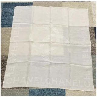 CHANEL シャネル スカーフ ロゴ ホワイト系 - xtreme.aero