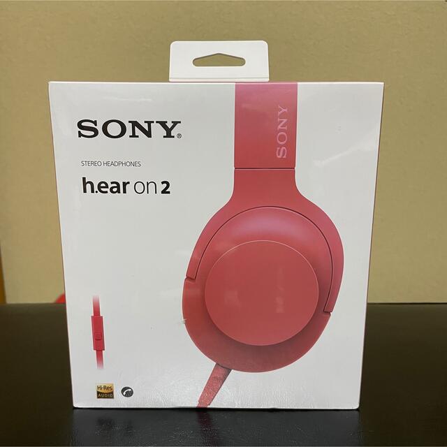 ソニー ヘッドホン SONY MDR-H600A レッドヘッドフォン/イヤフォン