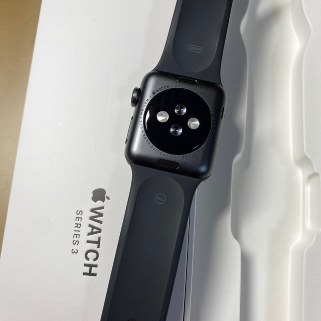 APPLE WATCH 3 GPSモデル SGAL BK130-200