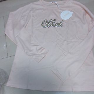 クロエ(Chloe)の新品　クロエ　ピンクカットソー　14a(Tシャツ/カットソー)