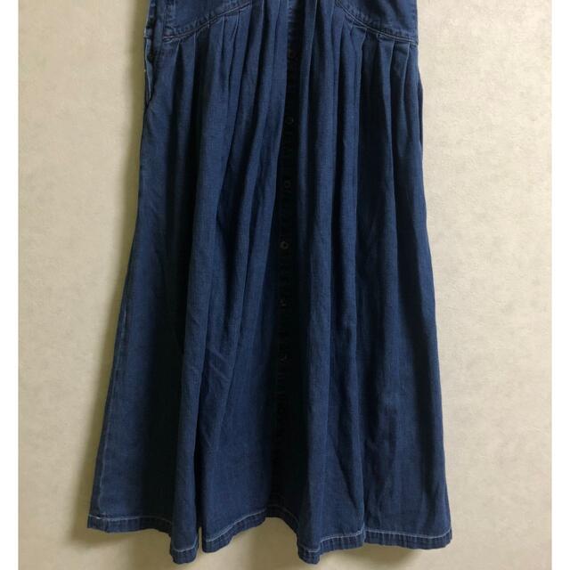 KAPITAL(キャピタル)のママさま専用 KAPITAL シャツ デニム プリーツ ジャンパー スカート  レディースのスカート(ロングスカート)の商品写真
