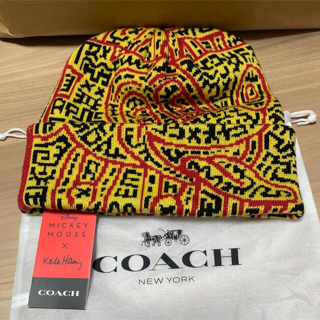 coach ミッキーマウス×キースヘリング ニット帽 C6733 通販 www