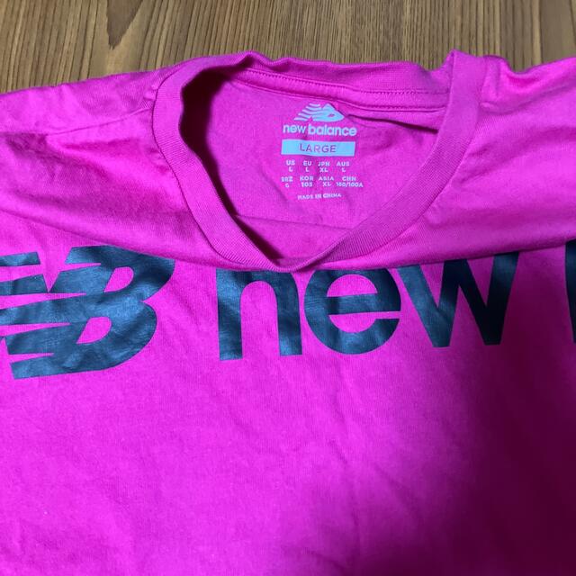 New Balance(ニューバランス)のニューバランスピンクTシャツ新品 メンズのトップス(Tシャツ/カットソー(半袖/袖なし))の商品写真