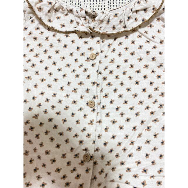 ZARA KIDS(ザラキッズ)のZARA kids ひらひら襟のブラウス　86 キッズ/ベビー/マタニティのキッズ服女の子用(90cm~)(ブラウス)の商品写真