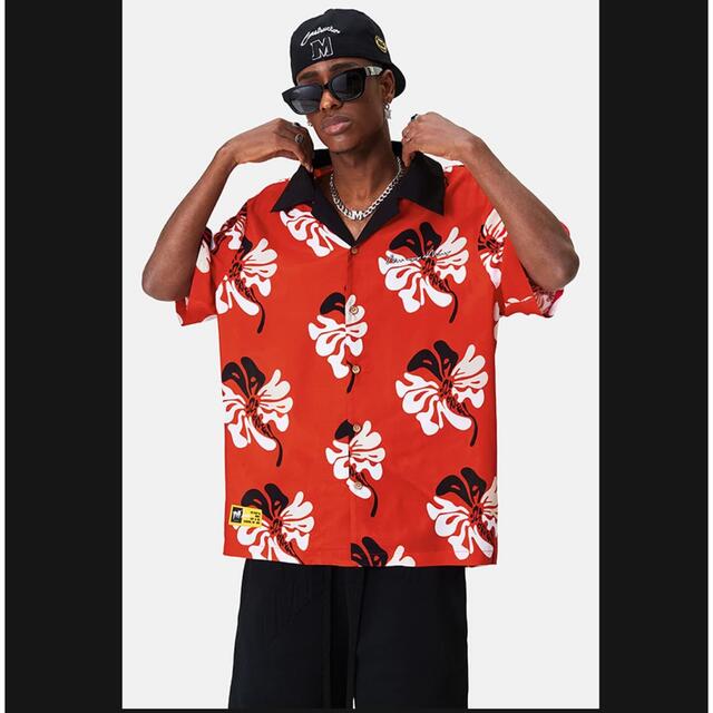 MEDM/ LIKE A FLOWER POLO SHIRT  サイズXL メンズのトップス(シャツ)の商品写真