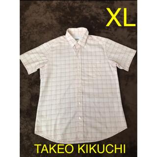 タケオキクチ(TAKEO KIKUCHI)のTAKEO KIKUCHI タケオキクチ 半袖シャツ 胸ポケット サイズ4(シャツ)