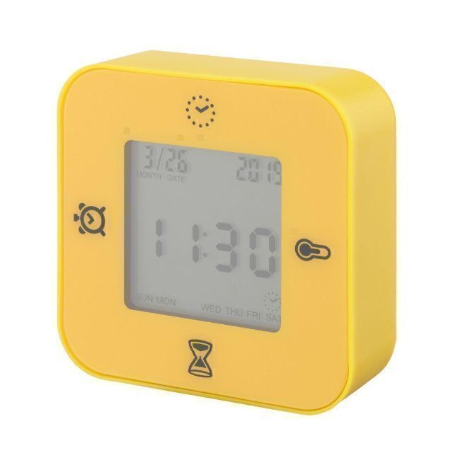 イケア：多機能置時計【選べる5色】×2個セット インテリア/住まい/日用品のインテリア小物(置時計)の商品写真