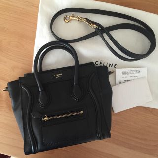 セリーヌ(celine)の年末セール‼️大人気 セリーヌ ラゲージ ナノ ブラック(ショルダーバッグ)