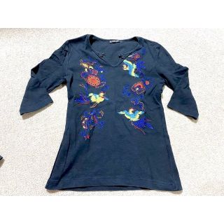 バツ(BA-TSU)の＊〜BA-TSU CLUB＊バツクラブ＊鳳凰刺繍＊チャイナ ロンT〜＊(Tシャツ(長袖/七分))