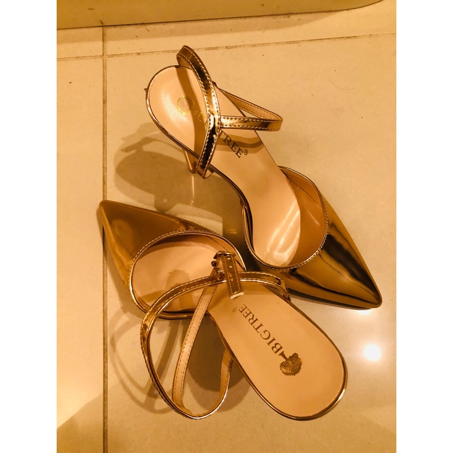 Golden heels レディースの靴/シューズ(ハイヒール/パンプス)の商品写真