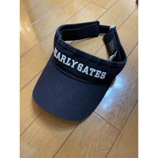 パーリーゲイツ(PEARLY GATES)のパーリーゲイツ　キャップ　黒(ウエア)