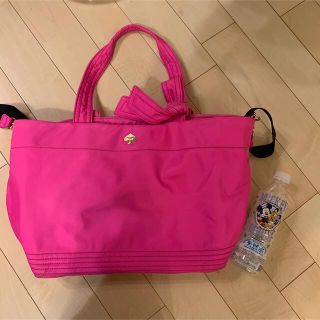 【新品未使用】 Katespade 無地トートバッグ　茶色　大容量　マザーバッグ